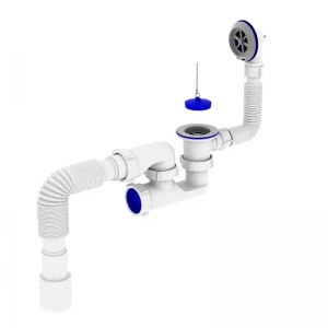 Сифон для ванної Zerix SV-02-A 1 1/2" з ревізією, випуском та переливом (ZX4958) Сифон для ванної Zerix SV-02-A 1 1/2" з ревізією, випуском та переливом (ZX4958)