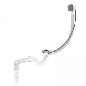 Сифон для ванной Zerix SV-01-B прямоточный с переливом "полуавтомат" (трос 580 мм) (ZX4959) Сифон для ванной Zerix SV-01-B прямоточный с переливом "полуавтомат" (трос 580 мм) (ZX4959)