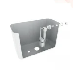 Арматура наповнювальна з боковим підведенням Zerix AN-02 та пластик. різьбленням 1/2 (ZX4964)