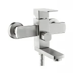 Смеситель для ванны Zerix KUB-009 (Euro) из нерж. стали SUS304 (ZX4973)