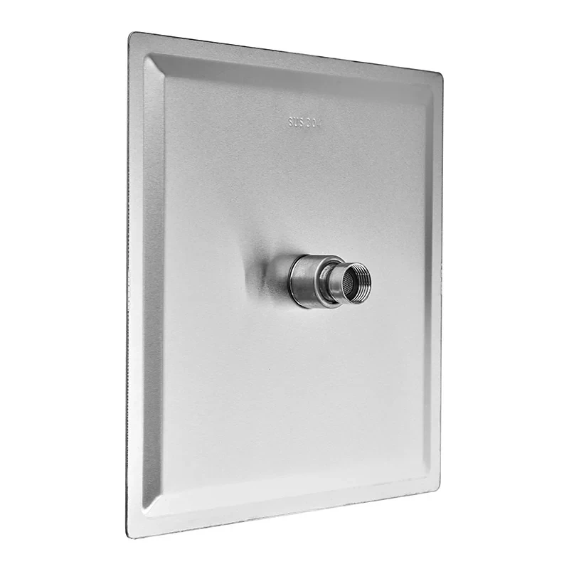 Лейка для душа потолочная Zerix SH-006.SUS-25x25cm (нерж. сталь) (ZX5009)