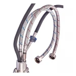 Змішувач для кухні з висувною лійкою Zerix PUL-014 Black з нерж. сталі SUS304 (кол. чорний) (ZX5035)