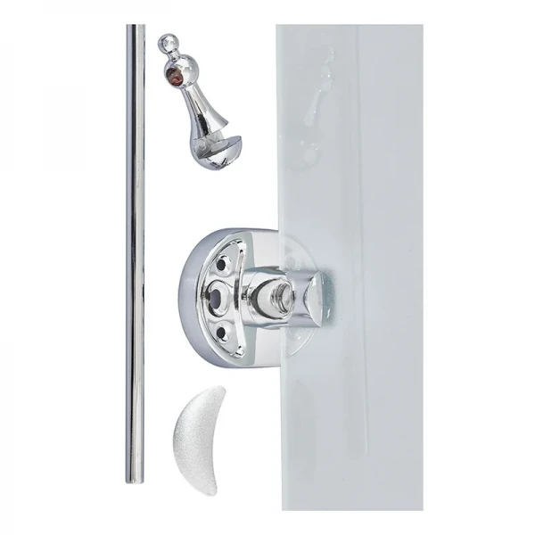 Полка с ограничителем (стекло) Zerix AFB-0107 (ZX5042)