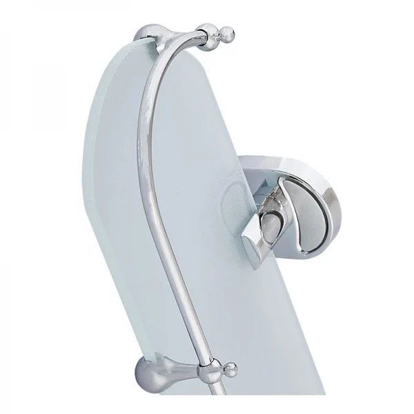 Полка с ограничителем (стекло) Zerix AFB-0121-1 (ZX5043)