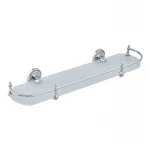 Полка с ограничителем (стекло) Zerix AFB-0121-1 (ZX5043)