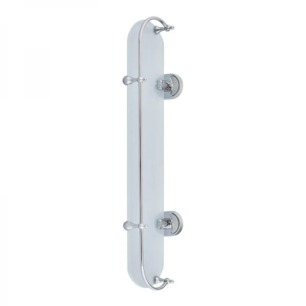 Полка с ограничителем (стекло) Zerix AFB-0121-1 (ZX5043)