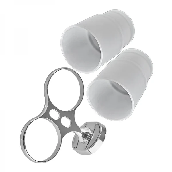 Держатель с 2 стаканами (стекло) Zerix AFB-0108 (ZX5058)