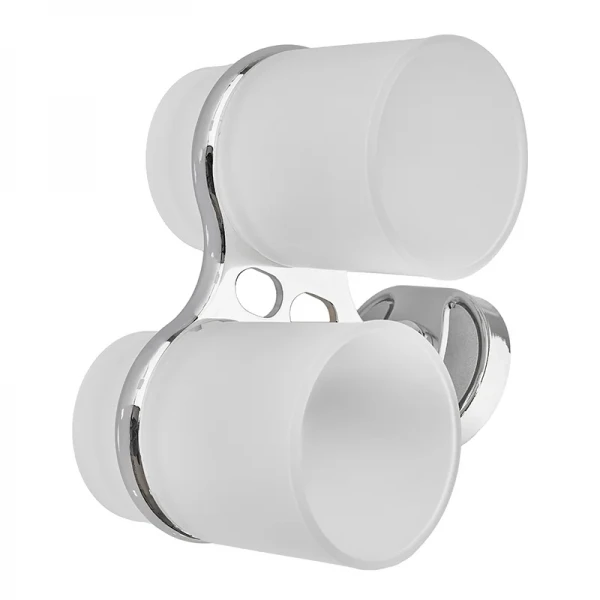 Держатель с 2 стаканами (стекло) Zerix AFB-0108 (ZX5058)