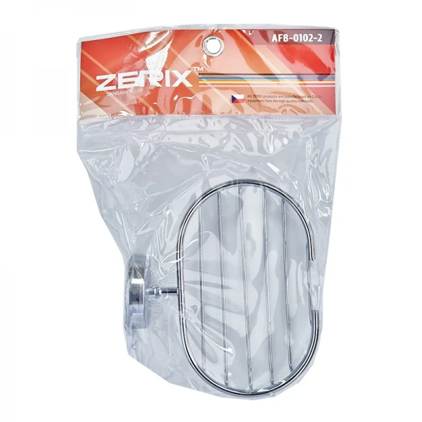 Мыльница настенная (металлическая решетка) глубокая Zerix AFB-0102-2 (ZX5060)