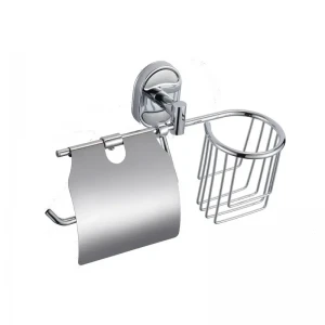 Паперотримач з кришкою та кошиком Zerix AFB-0103-1 (ZX5065)