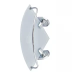 Полка угловая с ограничителем (стекло) Zerix AFB-0107-1 (ZX5073)