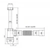 Сифон для умивальника Zerix SU-03-В 1 1/4"x40 без випуску (ZX5084)