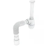 Сифон для умывальника Zerix SU-03-В 1 1/4"x40 без выпуска (ZX5084)