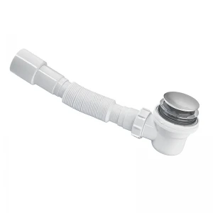 Сифон для душового піддону Zerix SD-03 1 1/2" з випуском Click-Сlack (ZX5087)