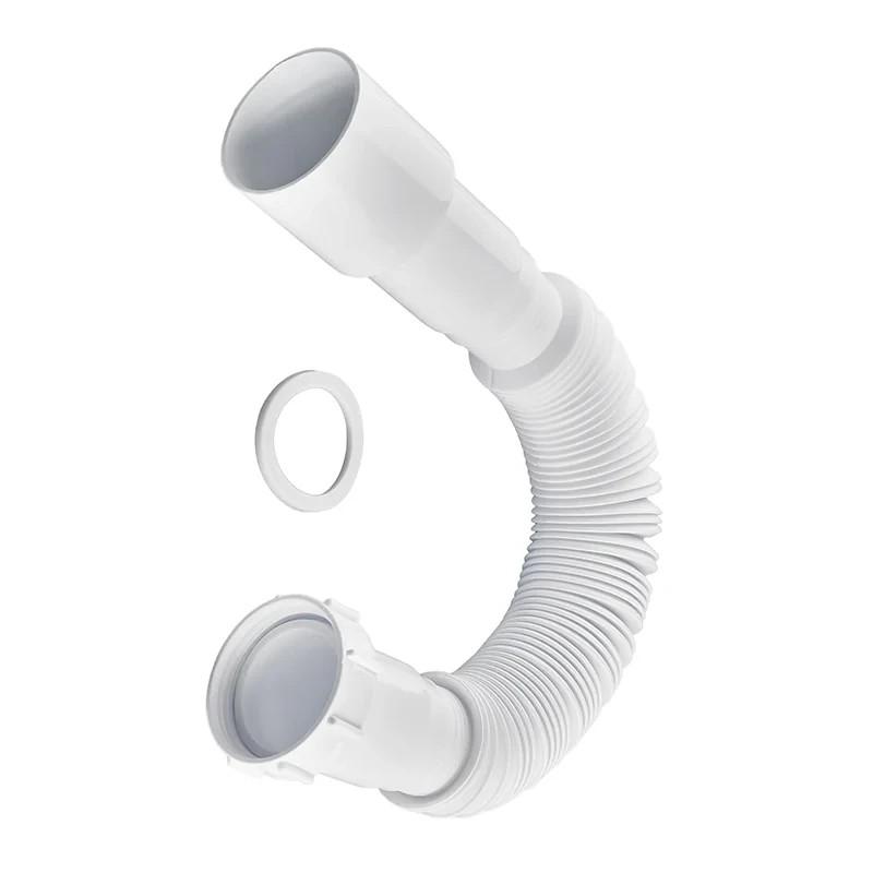 Гофротруба соединительная Zerix GN-01-A с накидной гайкой 1 1/2" (310-650 мм) (ZX5095)