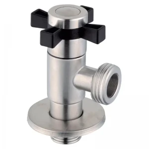Кран для подключения сантехприборов Zerix VAL-10-1/2x3/4 из нерж.стали SUS304 (ZX5103)