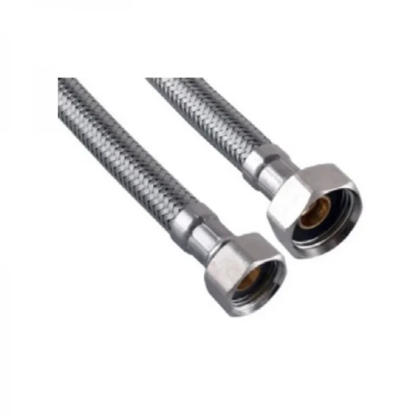 Гнучке підведення Zerix ZHN-02-FF1/2"-080 (нейлонове обплетення, гайки нерж) (ZX5141)