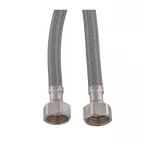 Гнучке підведення Zerix ZHN-02-F1/2"xM10-040 (нейлонове обплетення, гайки нерж) (пара) (ZX5156)