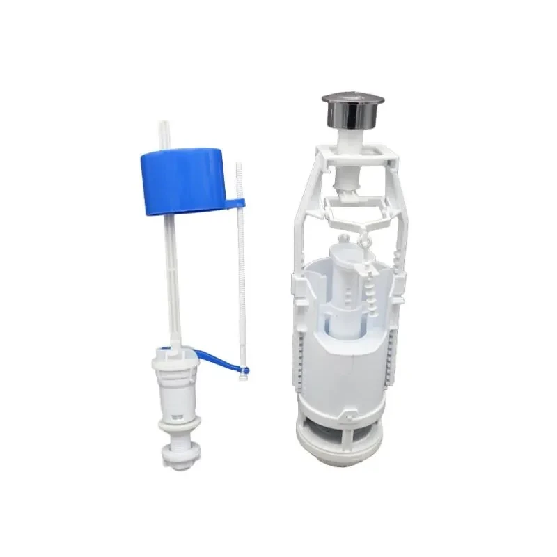 Комплект арматур Zerix АК-02-A спускная 2-реж. + наполнительная с нижним подводом (ZX5164)