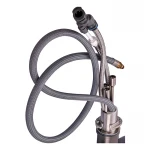 Кухонний змішувач на дві води Zerix LUX-024 Graphite з висувною лійкою (нерж. сталь) (ZX5557)