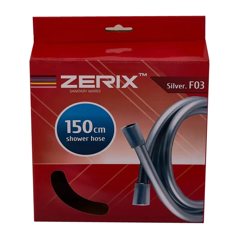Шланг Zerix Silver.F03 - 150см Упаковка коробка (ZX5561)