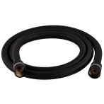 Шланг для душу Zerix Black.F03 150 см силіконовий (колір чорний) (ZX5566)