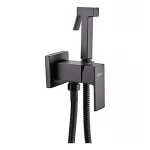 Змішувач для гігієнічного душу Zerix LEB9-123 Black (з лійкою) (кол. чорний) (ZX5572)