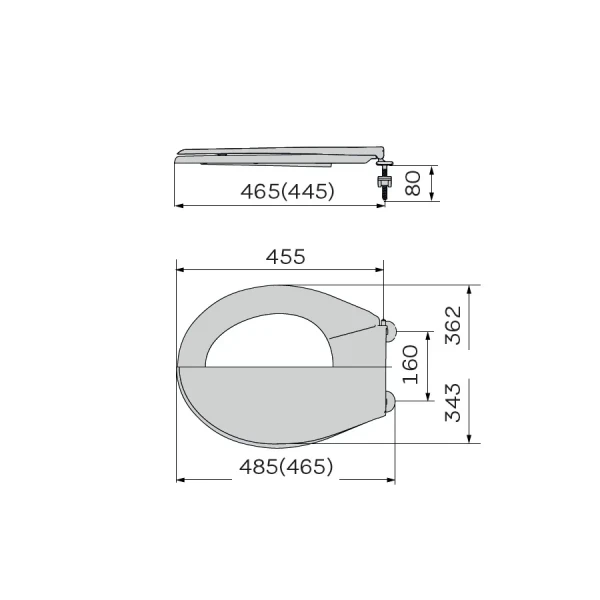 Сидіння унітазу з кришкою ZERIX TS-04 (ZX5583)