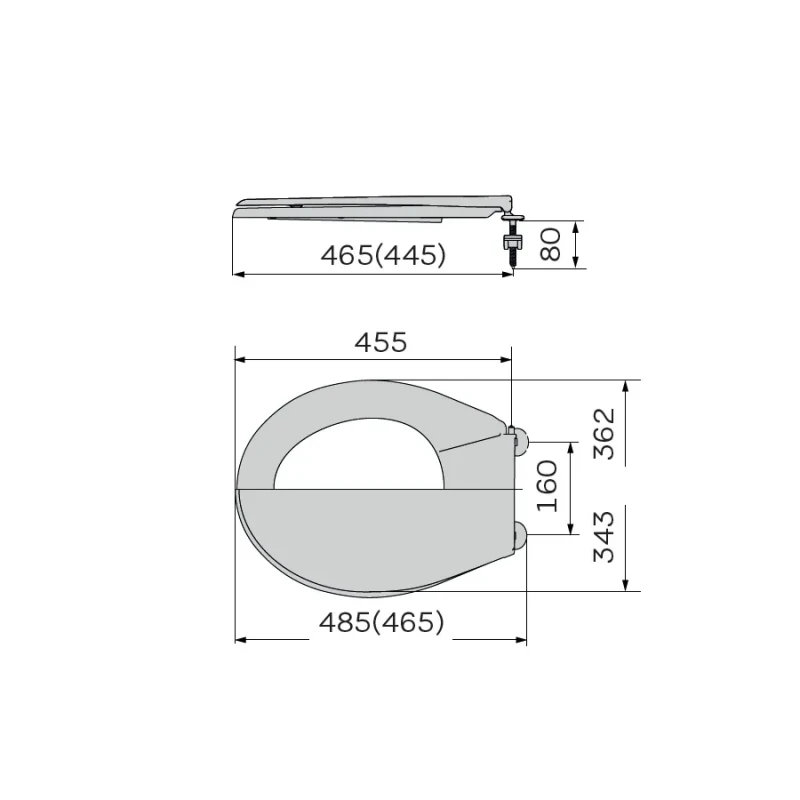 Сиденье унитаза с крышкой ZERIX TS-04 (ZX5583)