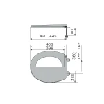 Сидіння унітазу з кришкою ZERIX TS-05 (ZX5584)