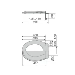 Сиденье унитаза с крышкой ZERIX TS-01 (ZX5586)