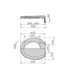 Сидіння унітазу з кришкою ZERIX TS-09 (ZX5587)
