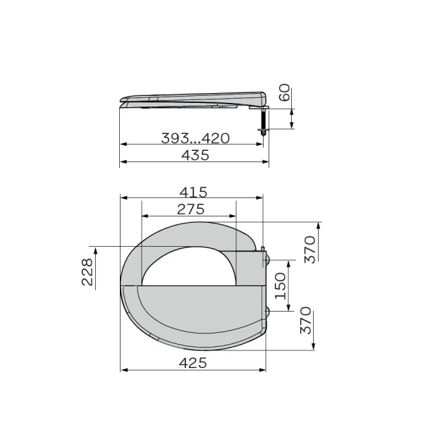 Сидіння унітазу з кришкою ZERIX TS-09 (ZX5587)
