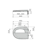 Сиденье унитаза с крышкой ZERIX TS-07 (ZX5588)