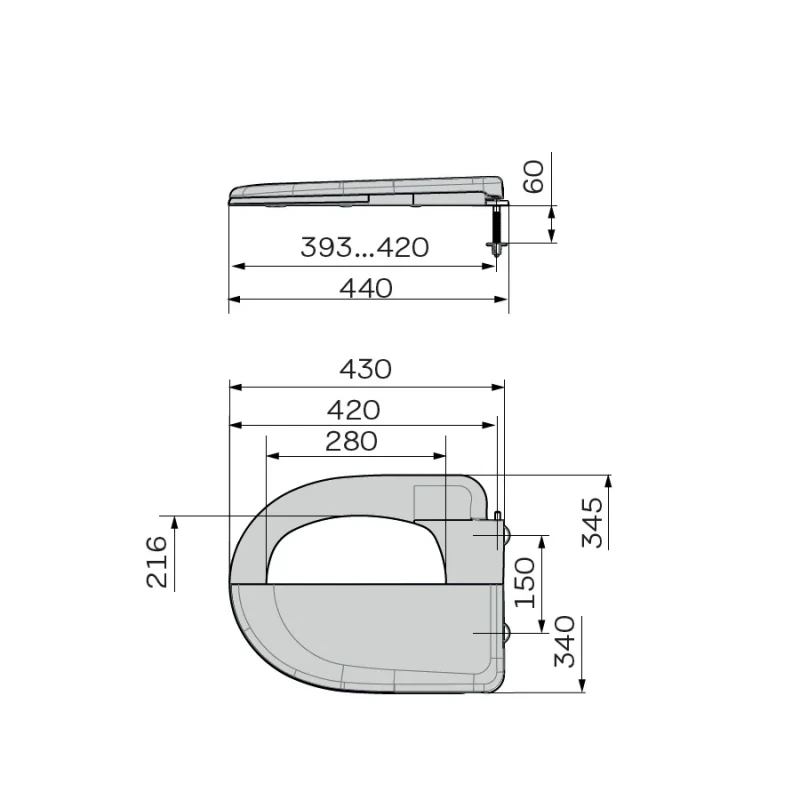 Сиденье унитаза с крышкой ZERIX TS-07 (ZX5588)