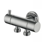 Кран для подключения сантехприборов из нерж. стали ZERIX VAL-13-1/2x1/2x1/2 (ZX5614)