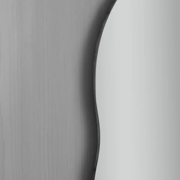 Дзеркало настінне Zerix MIRRA MRZ02-600x850x105 прямокутне з дугоподібним верxом, фігурними боками і полицею (ZX5620)