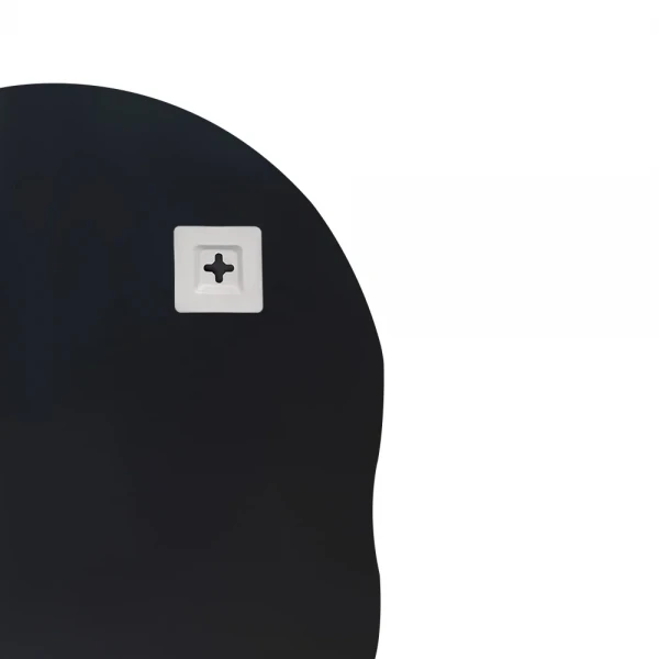 Дзеркало настінне Zerix MIRRA MRZ02-600x850x105 прямокутне з дугоподібним верxом, фігурними боками і полицею (ZX5620)