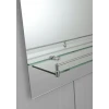Дзеркало настінне Zerix LAGUNA MRZ03-450x600x110 прямокутне з дугоподібним верxом та полицею (ZX5621)