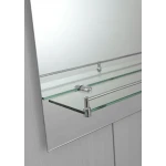 Зеркало настенное Zerix LAGUNA MRZ03-450x600x110 прямоугольное с дугообразным верхом и полкой (ZX5621)