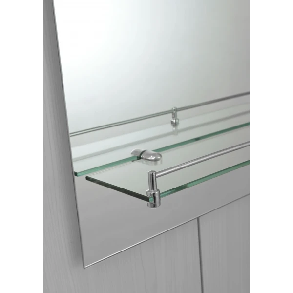 Зеркало настенное Zerix LAGUNA MRZ03-450x600x110 прямоугольное с дугообразным верхом и полкой (ZX5621)