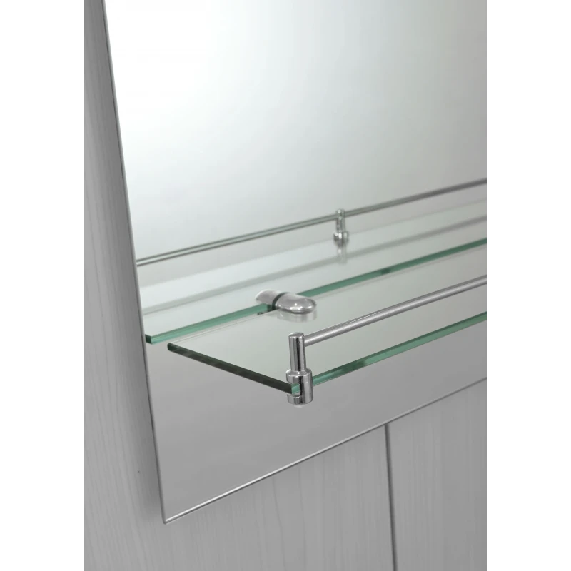 Дзеркало настінне Zerix LAGUNA MRZ03-450x600x110 прямокутне з дугоподібним верxом та полицею (ZX5621)