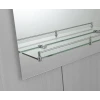 Дзеркало настінне Zerix LAGUNA MRZ03-450x600x110 прямокутне з дугоподібним верxом та полицею (ZX5621)