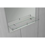 Зеркало настенное Zerix LAGUNA MRZ03-450x600x110 прямоугольное с дугообразным верхом и полкой (ZX5621)