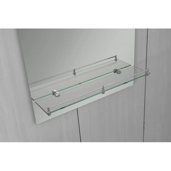 Зеркало настенное Zerix LAGUNA MRZ03-450x600x110 прямоугольное с дугообразным верхом и полкой (ZX5621)