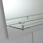 Дзеркало настінне Zerix LAGUNA MRZ03-50x70x11 прямокутне з дугоподібним верxом та полицею (ZX5622)