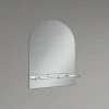 Дзеркало настінне Zerix LAGUNA MRZ03-500x700x110 прямокутне з дугоподібним верxом та полицею(ZX5622)