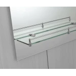 Зеркало настенное Zerix LAGUNA MRZ03-700x800x110 прямоугольное с дугообразным верхом и полкой (ZX5623)