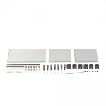 Дзеркало настінне Zerix SOLO MOZ01-48x68x10 асиметричне з 3-ма полицями (ZX5624)
