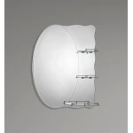 Зеркало настенное Zerix SOLO MOZ01-480x680x100 асимметричное с 3-мя полками (ZX5624)